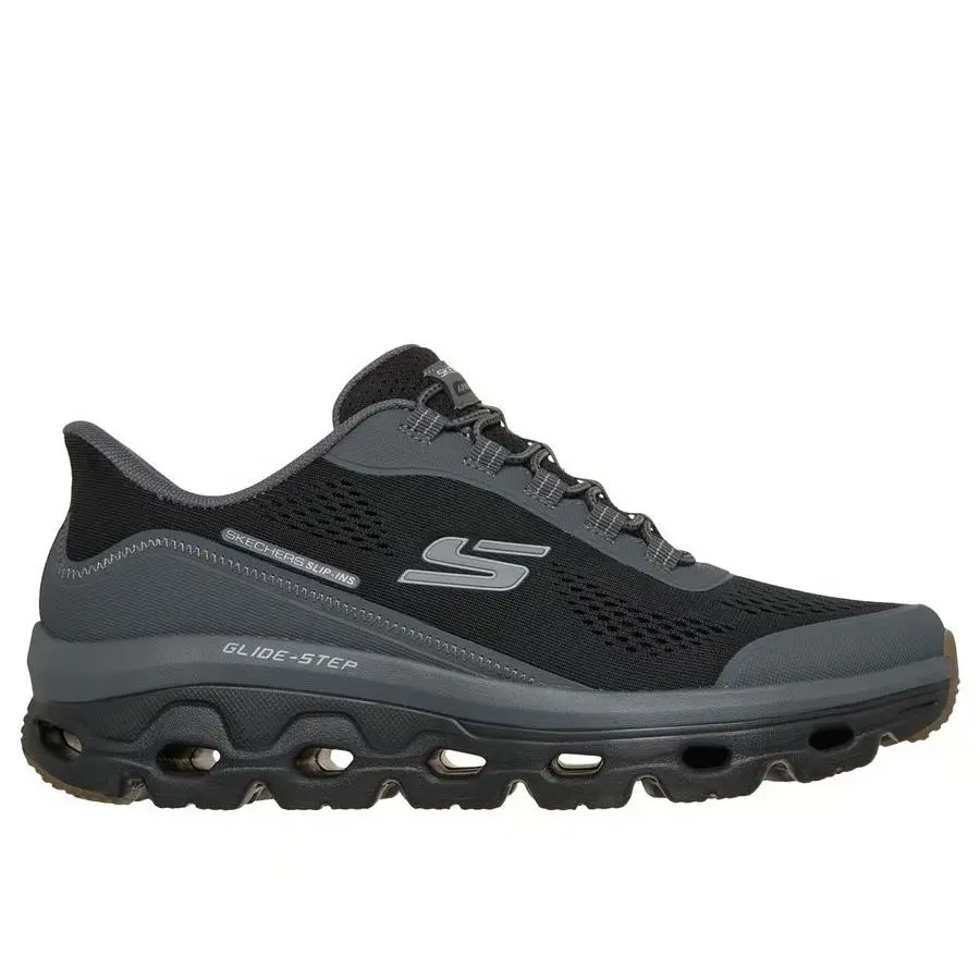 Skechers Shoes Men`s Black Wide Slip Ins Comfort Sport Casual Glide Step 237812