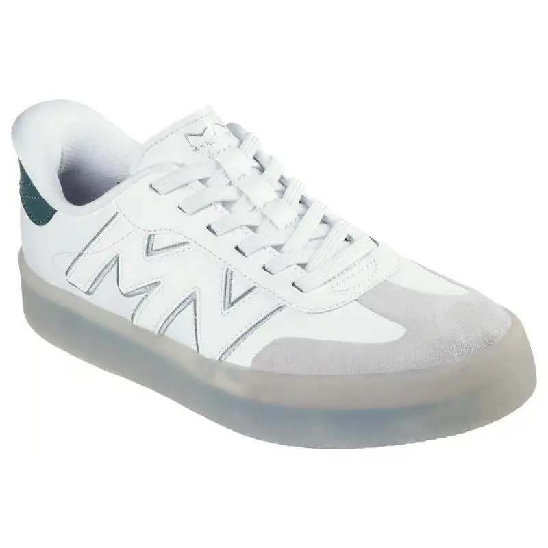 Womens Skechers Slip Ins Mark Nason Salsa Cup Storme White Green Leather
