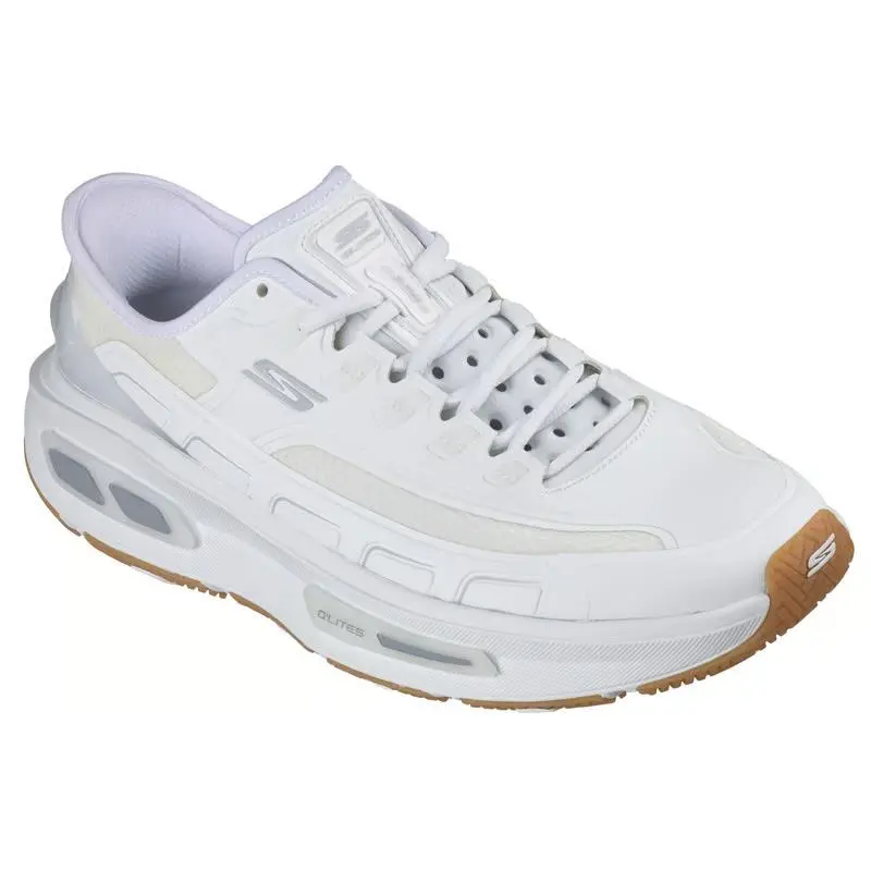 Mens Skechers Slip Ins Arch Fit D`lites 330 White Mesh Shoes