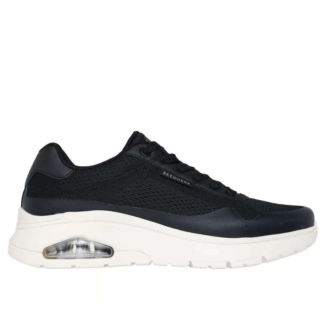 Skechers shoes - Uno Flex - Spring On Air - 183310 BLK - Black/White 0