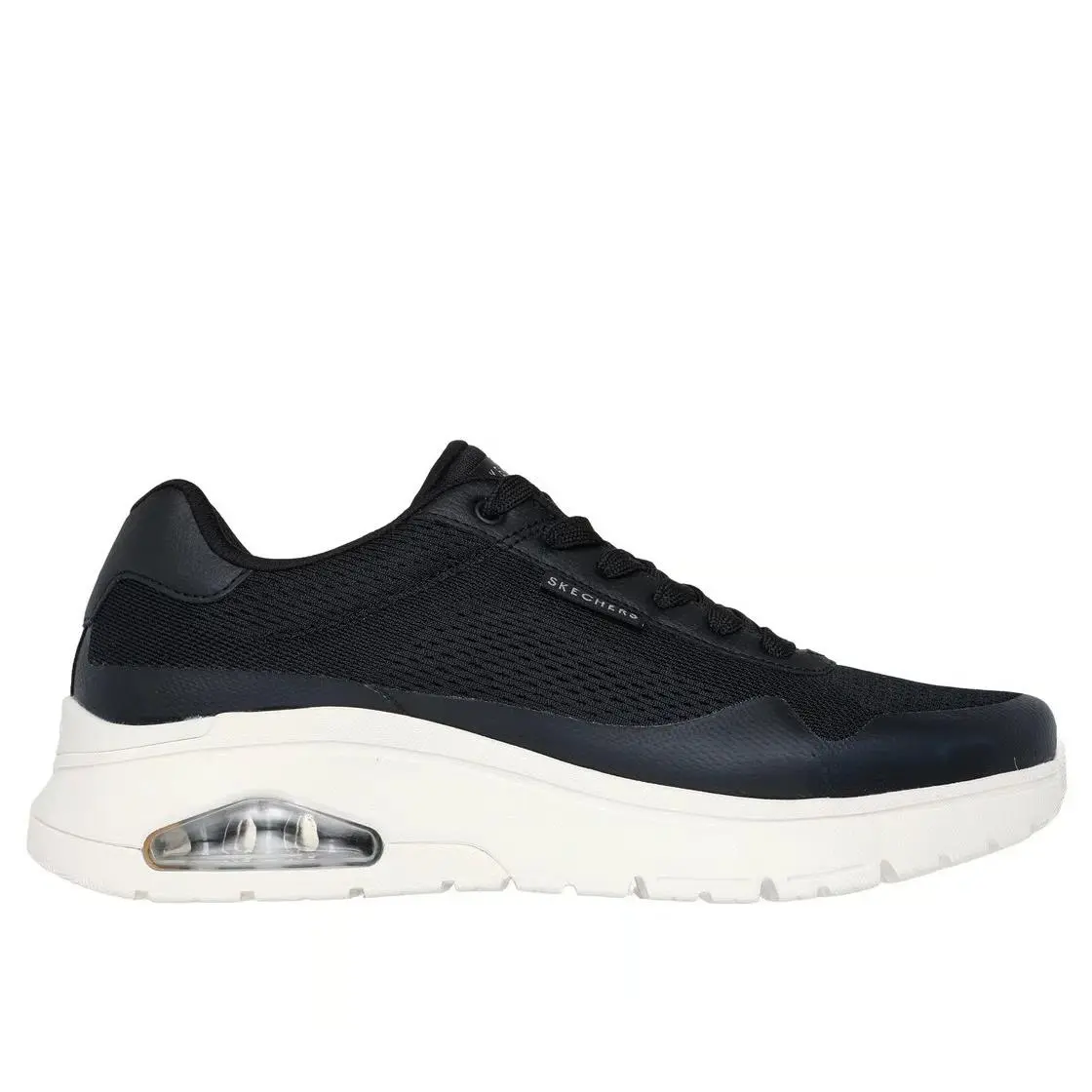 Skechers shoes - Uno Flex - Spring On Air - 183310 BLK - Black/White 2