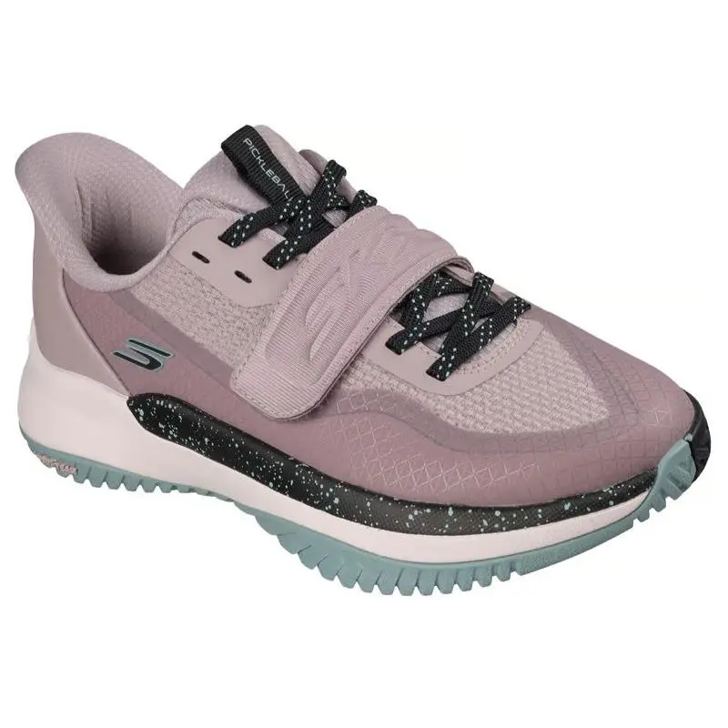 Womens Skechers Slip Ins Relaxed Fit Viper Court Elite 2.0 Mauve Mesh Shoes