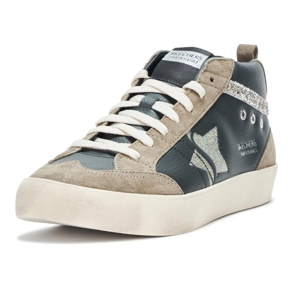Skechers Women`s Strand Star - Radiant Rebel Sneaker Black/gray