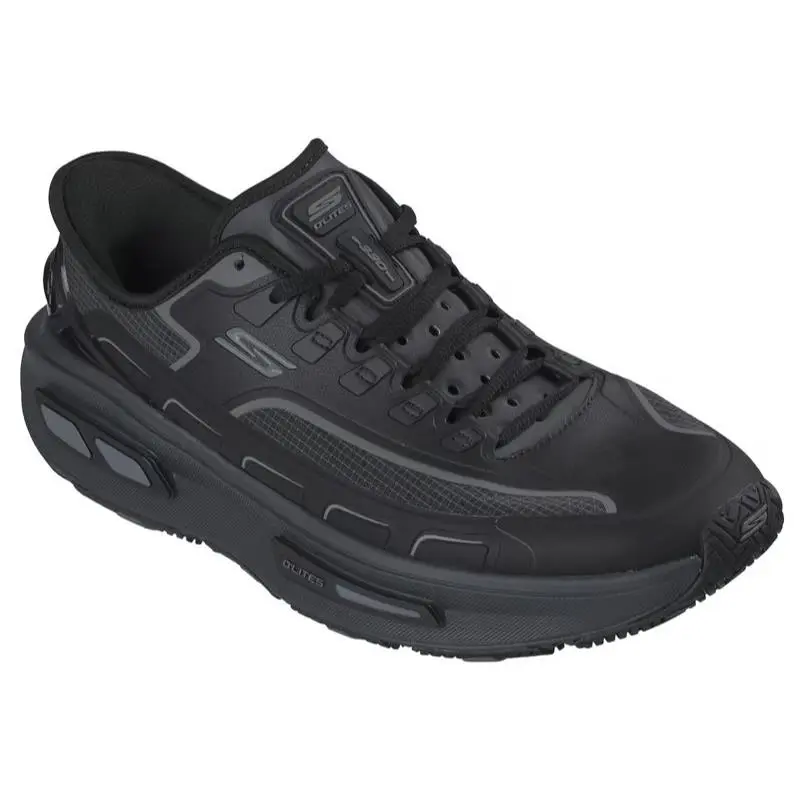 Mens Skechers Slip Ins Arch Fit D`lites 330 Black Mesh Shoes