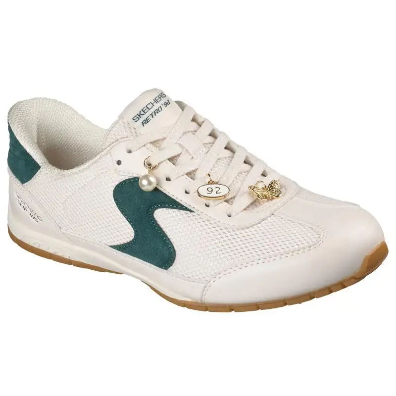Womens Skechers Slip Ins Retro Lite Charmed Natural Mesh Shoes