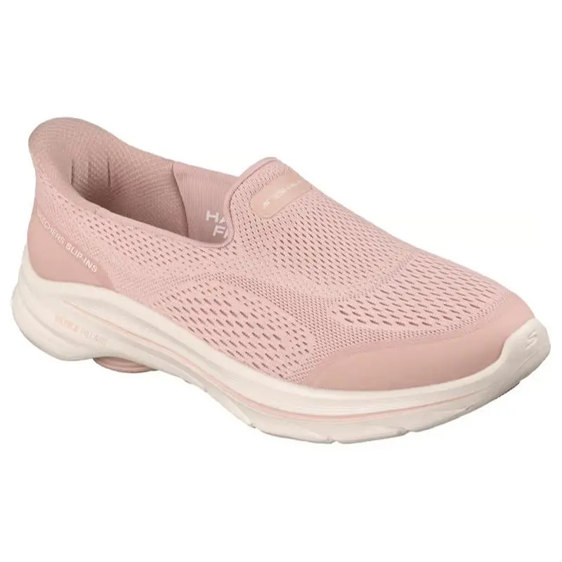 Womens Skechers Slip Ins GO Walk 8 Mikayla Mauve Mesh Shoes