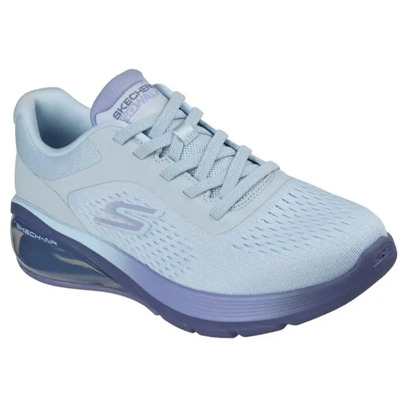 Womens Skechers GO Walk Air 3.0 Ree Light Blue Mesh Shoes