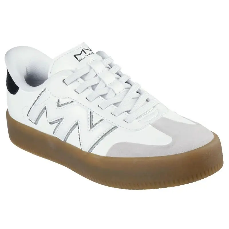 Womens  Slip Ins Mark Nason Salsa Cup Storme White Black Leather Medium by Skechers