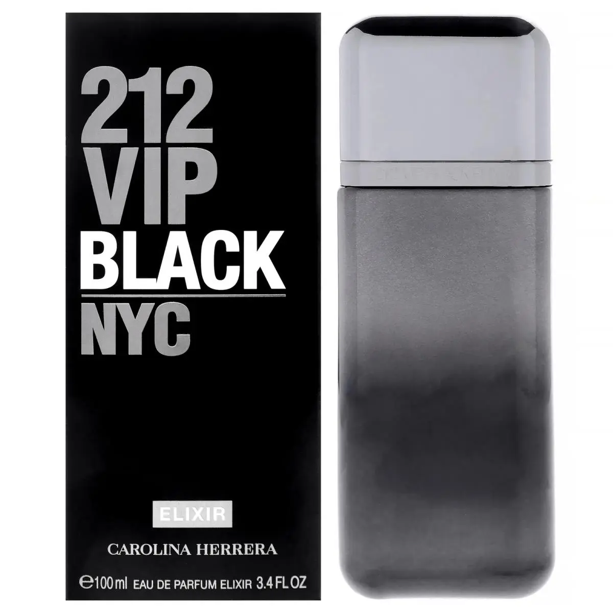 212 Vip Black Elixir Eau de Parfum 3.4 oz 100 ml For Men by Carolina Herrera