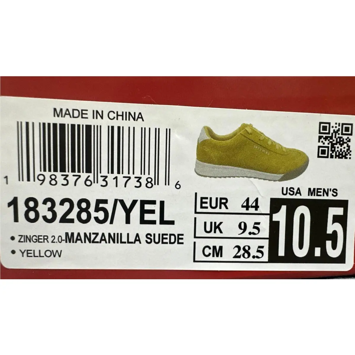 Skechers shoes - Skechers Zinger 2.0 - Zinger - 183285/YEL - Yellow (UPC: 0198376317386) 10