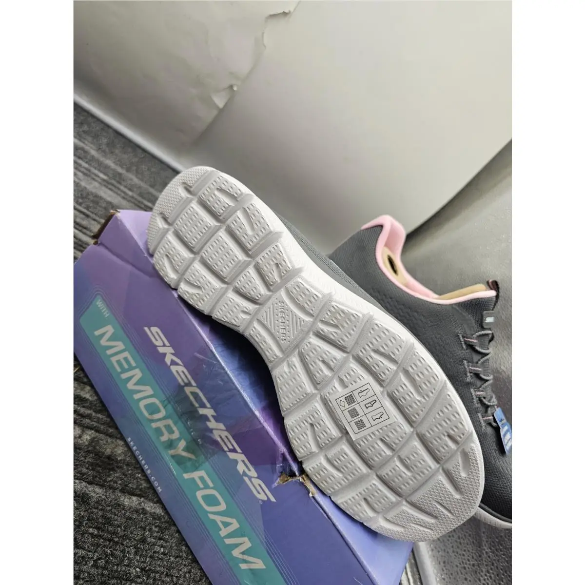 Skechers shoes - 150282W - 150282W - Charcoal Pink 2