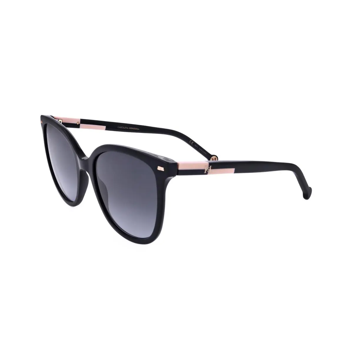 Carolina Herrera Women`s 55 mm Black Sunglasses HER0136-S-KDX-55 - Frame: Black, Lens: Grey, Other Frame: Black Nude