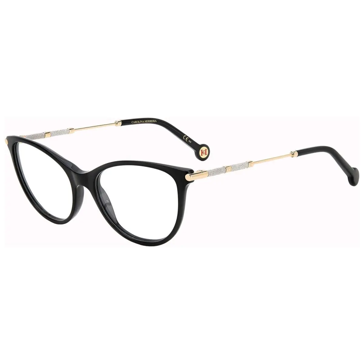 Carolina Herrera Women`s Black Cat Eye Eyeglasses - HER0152-0807-53