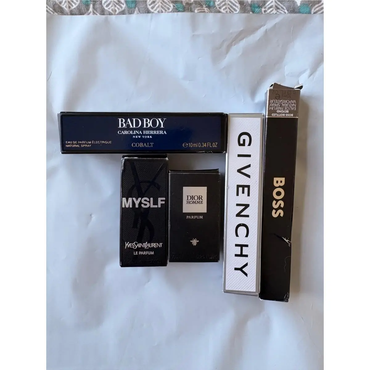 Designer Mens Fragrance Lot Carolina Herrera Ysl Dior Hugo Boss Givenchy Spray