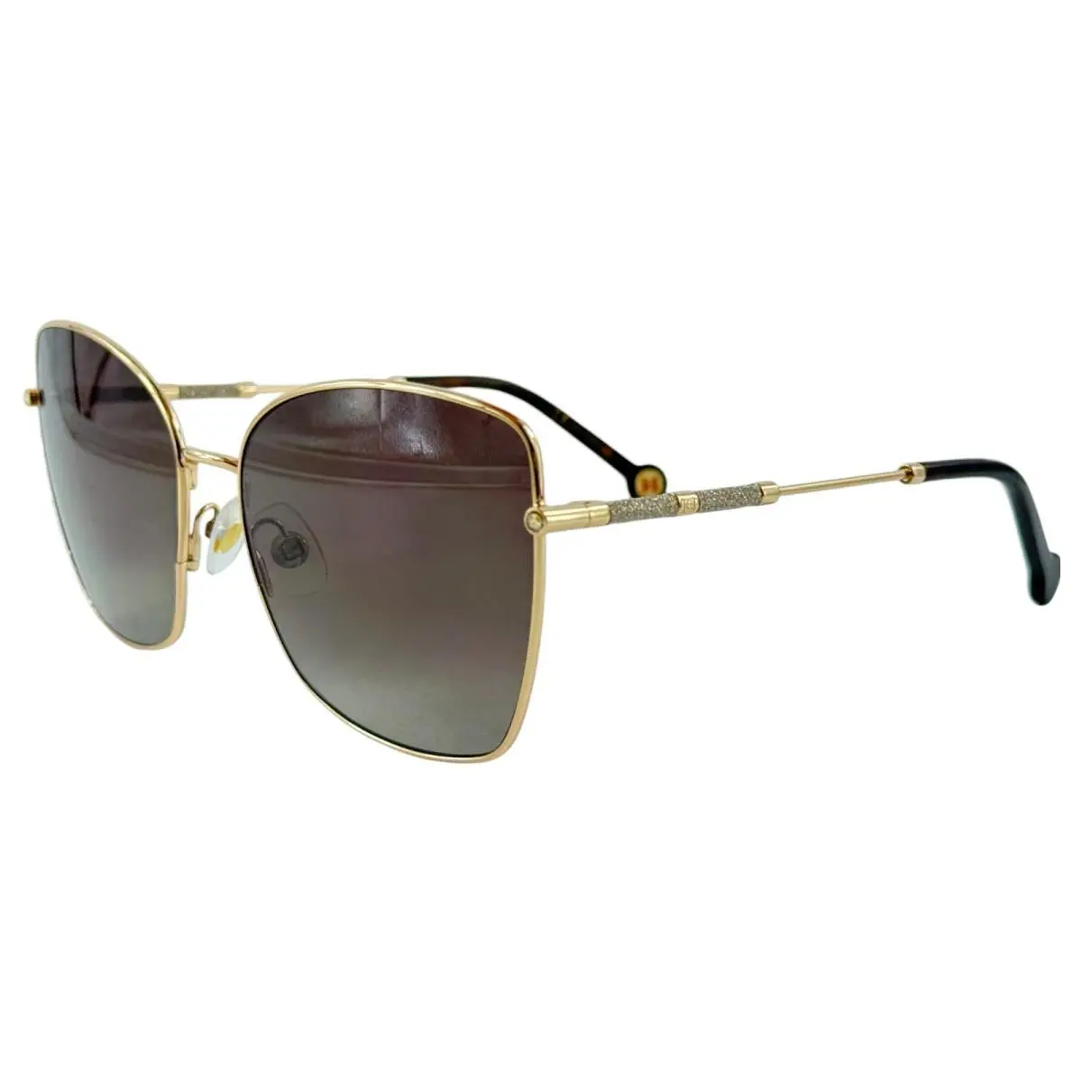 Carolina Herrera HER0133/S Womens Metal Sunglass 000HA Rose Gold 59-17 w Case