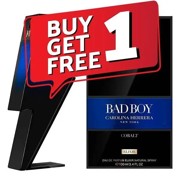 Bad Boy Cobalt Elixir  Edp Promotion: Pay For 1 Get 2 by Carolina Herrera