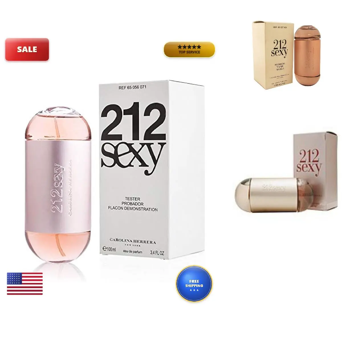 Carolina Herrera 212 Sexy For Women Eau De Parfum Spray 3.4 Ounce Tester