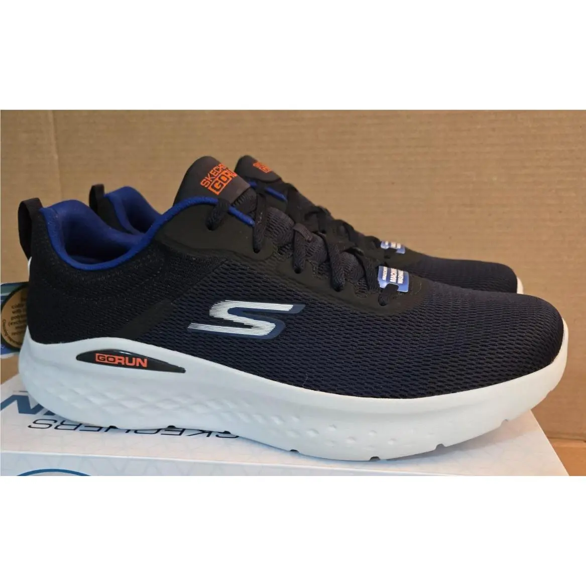 Skechers shoes - Skechers Go Run Lite-Quick Stride - 220893/NVOR - Navy/Orange (UPC: 196642835596) 1