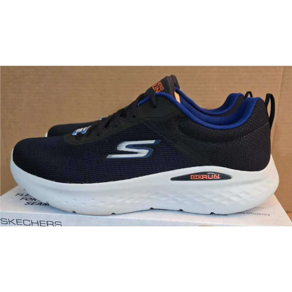 Skechers shoes - Skechers Go Run Lite-Quick Stride - 220893/NVOR - Navy/Orange (UPC: 196642835596) 3