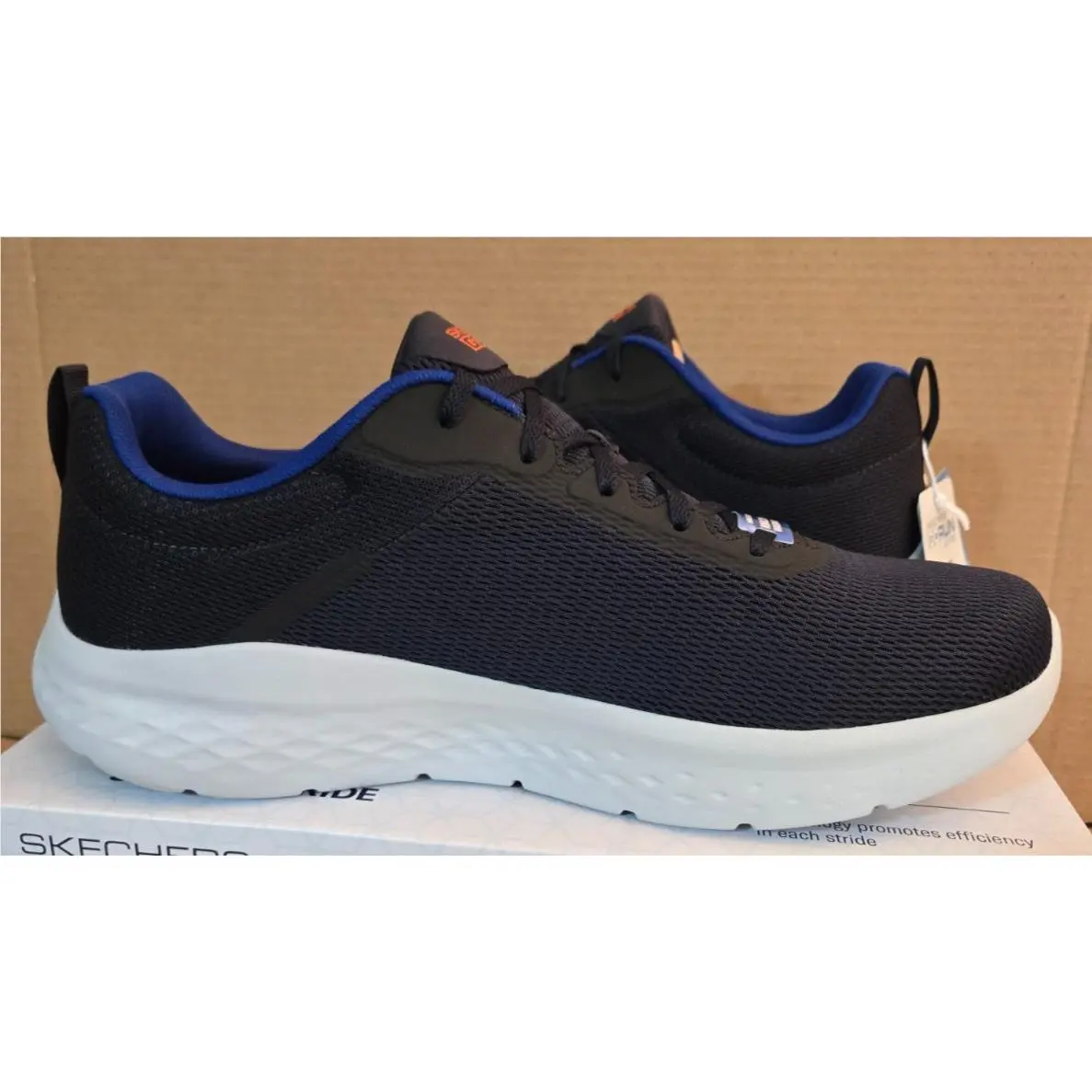 Skechers shoes - Skechers Go Run Lite-Quick Stride - 220893/NVOR - Navy/Orange (UPC: 196642835596) 5