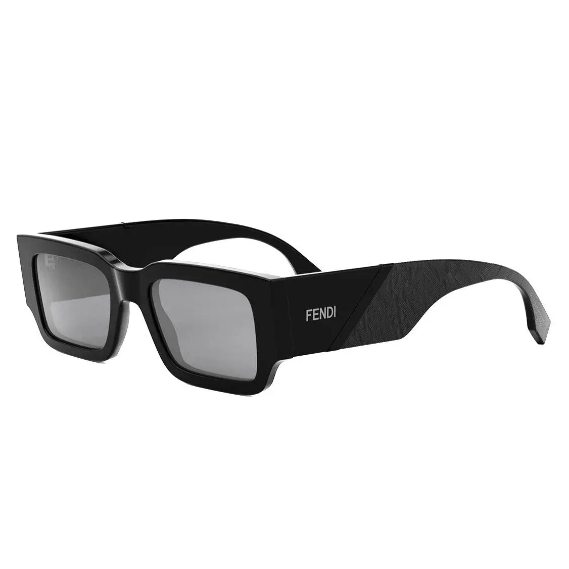 Diagonal FE40131I 01A Shiny Black W/smoke Lens Sunglasses 51-20 by Fendi