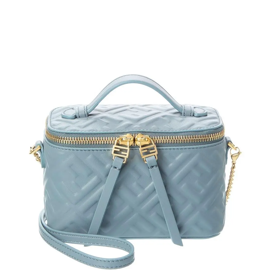 Fendi Ff Leather Vanity Case Women`s
