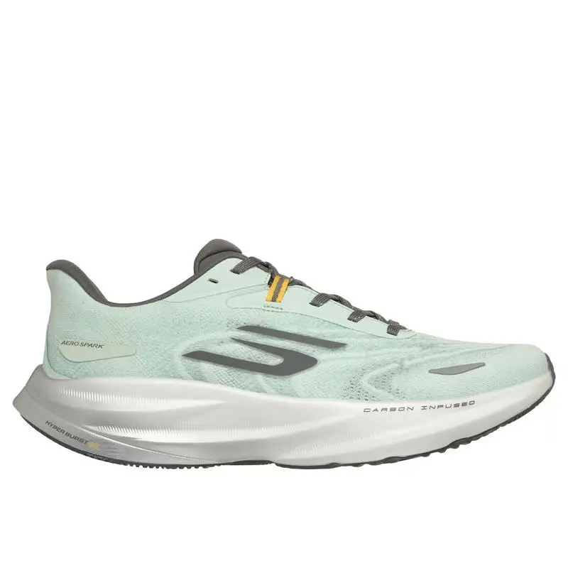 Size 8.5 - Skechers Men`s Skx Aero Spark Running Shoe Sage/ Carbon Infused Plate