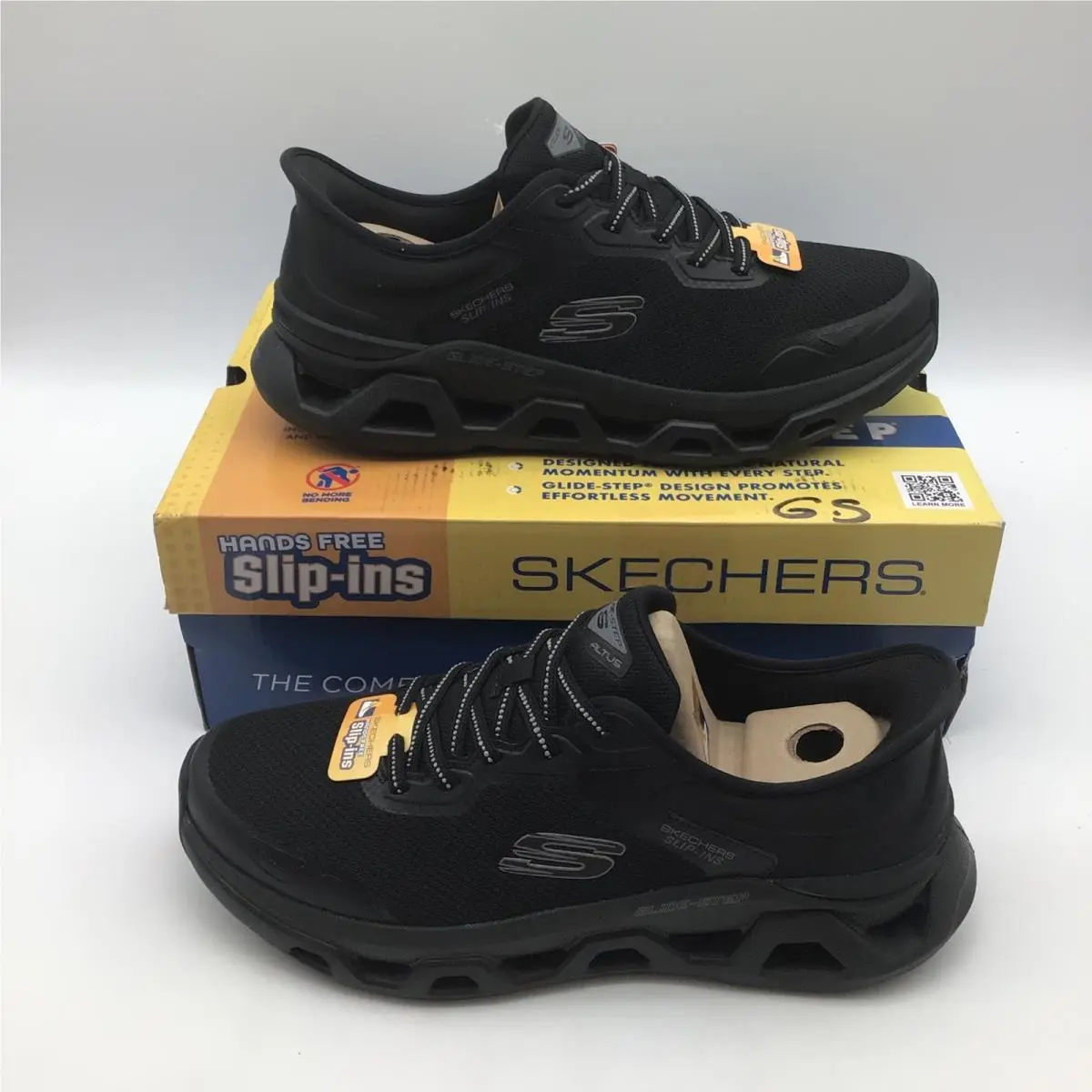 Skechers Slip-ins Glide Step Altus Turn Out Black Men Size 10 Wide 232922W