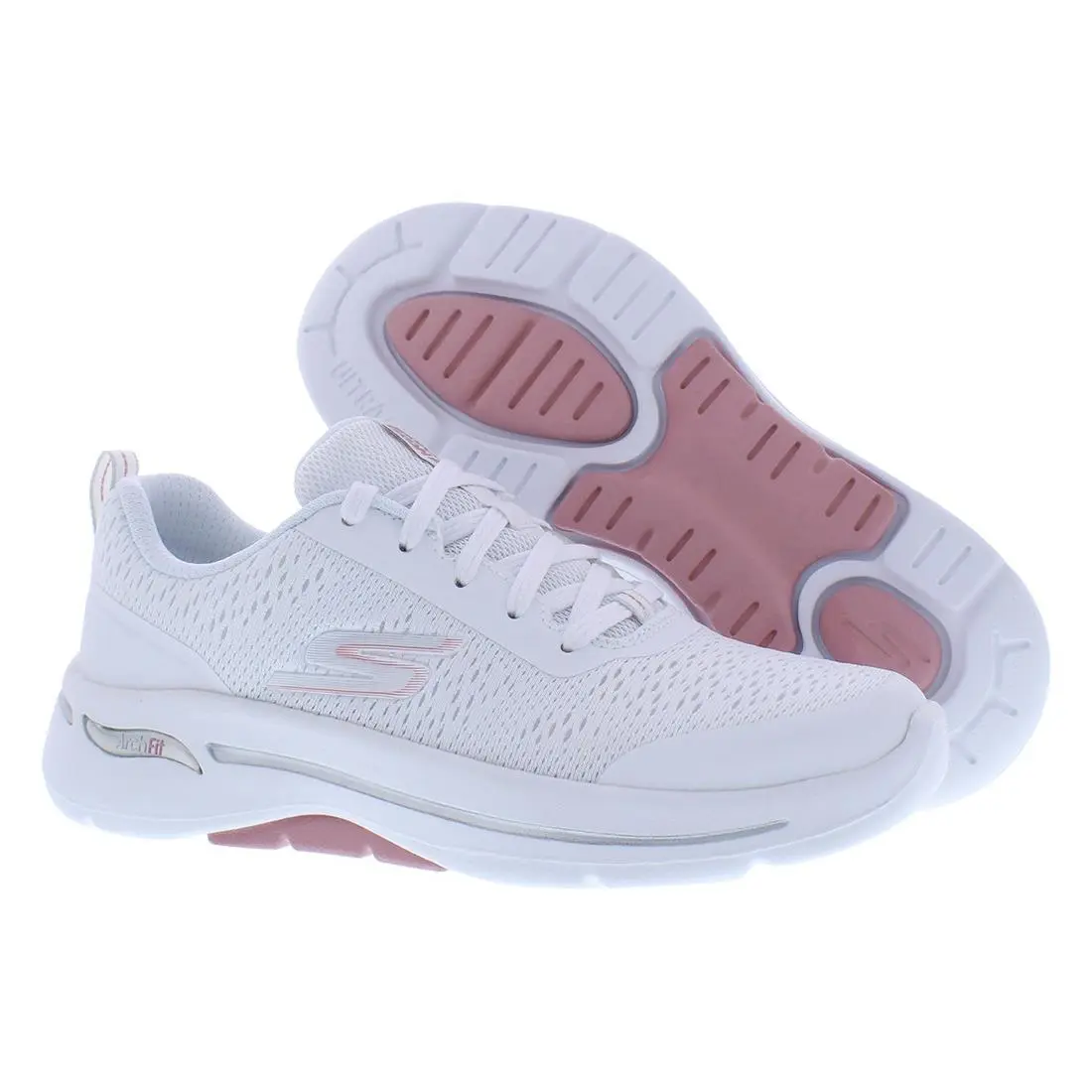 Skechers Go Walk Arch Fit Uptown Summer Womens Shoes Size 5 Color: White/light