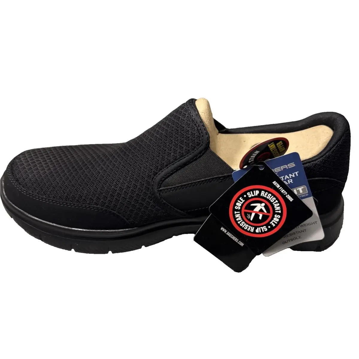 Skechers Men Relaxed Fit Shoes Sneakers Size 10.5 Black