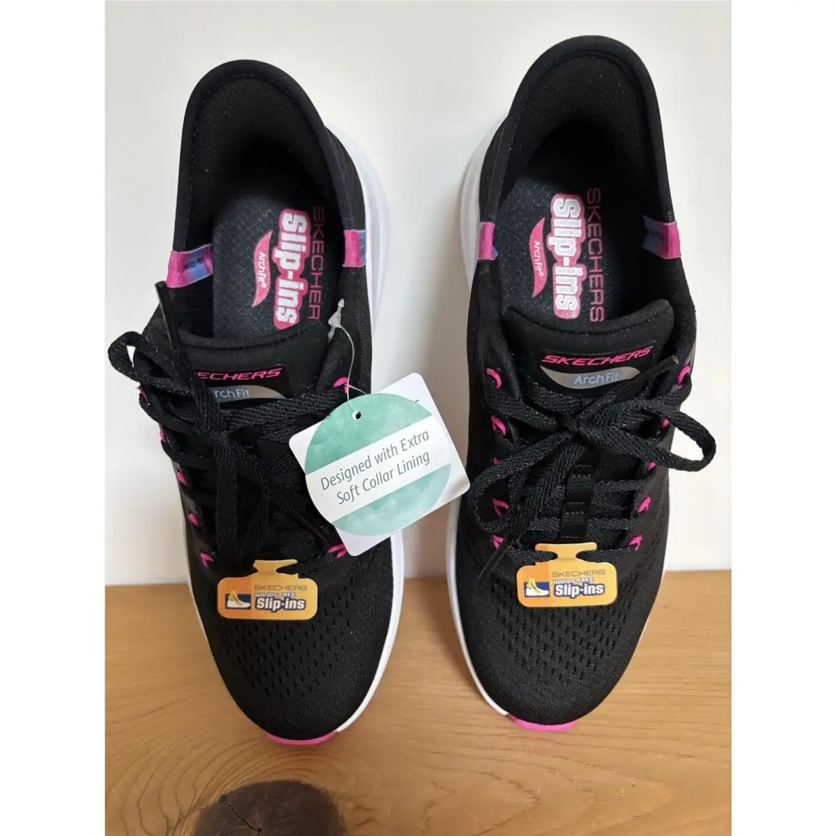 Skechers shoes - SKECHERS Arch Fit 2.0 - Arch Fit - Black and Hot Pink 3