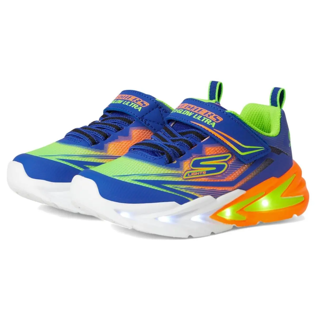Skechers Flex-glow Ultra Sneaker Blue/multi 9 Toddler