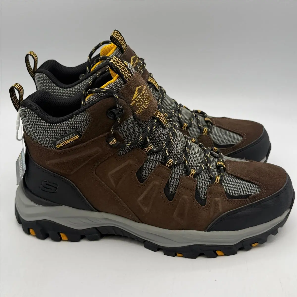 Skechers Rickter Branson Shoes Mens Size 9 Khaki Brown Hiking 204910/KHK