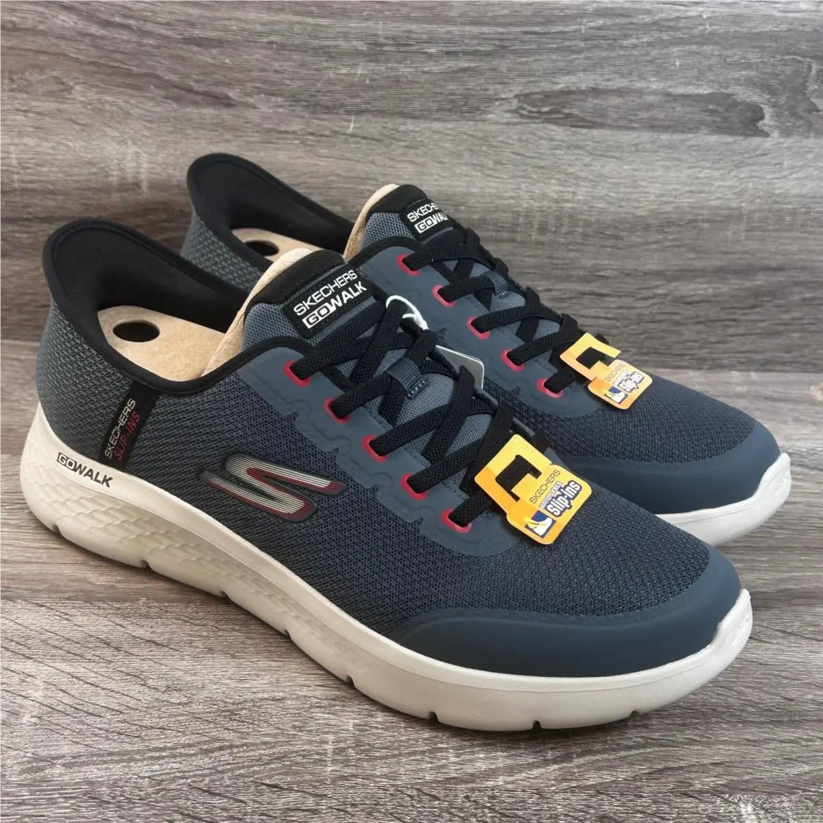 Skechers GO Walk Flex Netro Sneakers Mens 13 Slate Hands Free Slip-ins Shoes