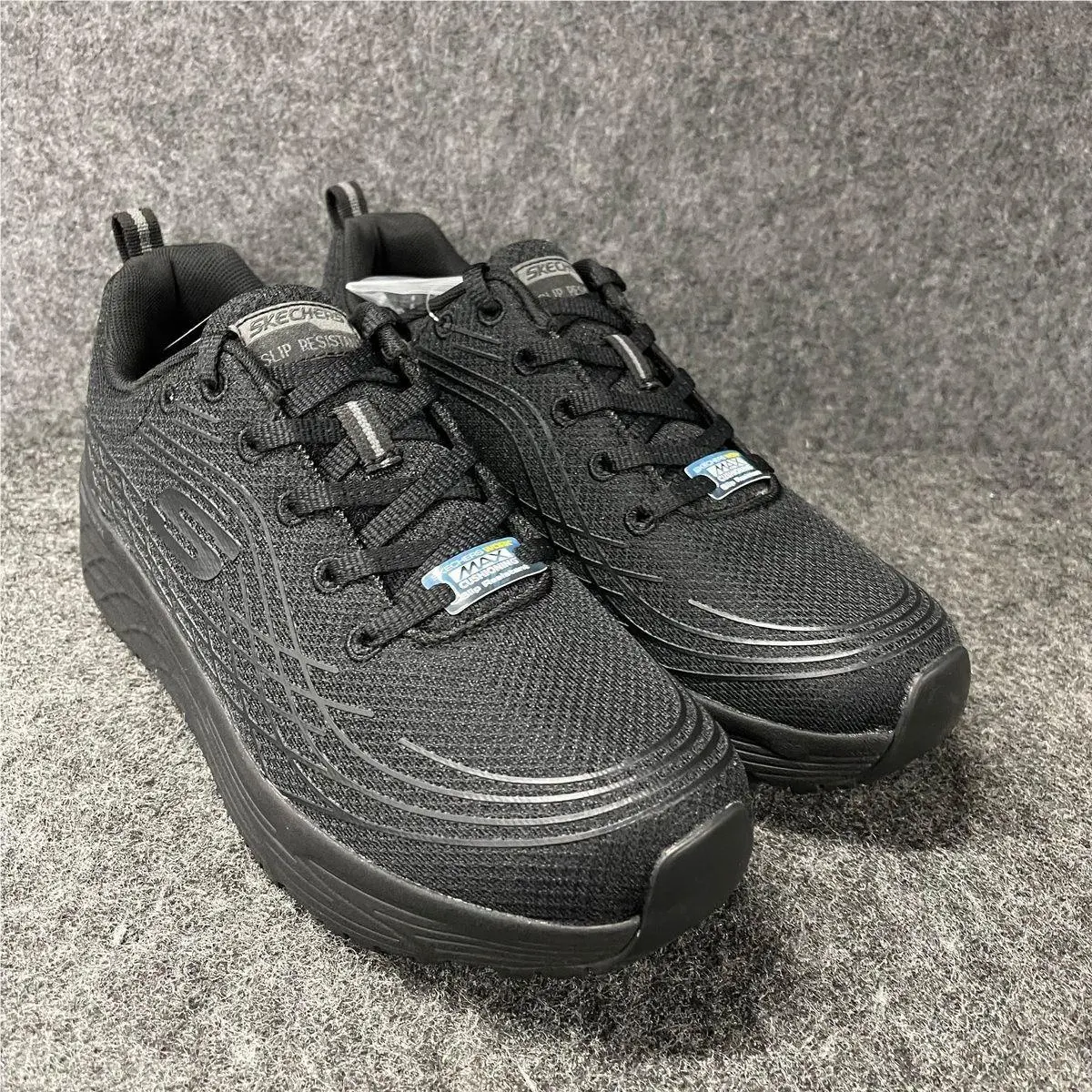 Skechers Max Cushioning Elite SR Work Shoes Women`s Size US 9 Black
