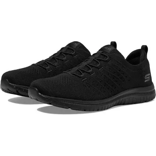 Skechers Women`s Virtue-show Runner Sneaker-BBK-9.5