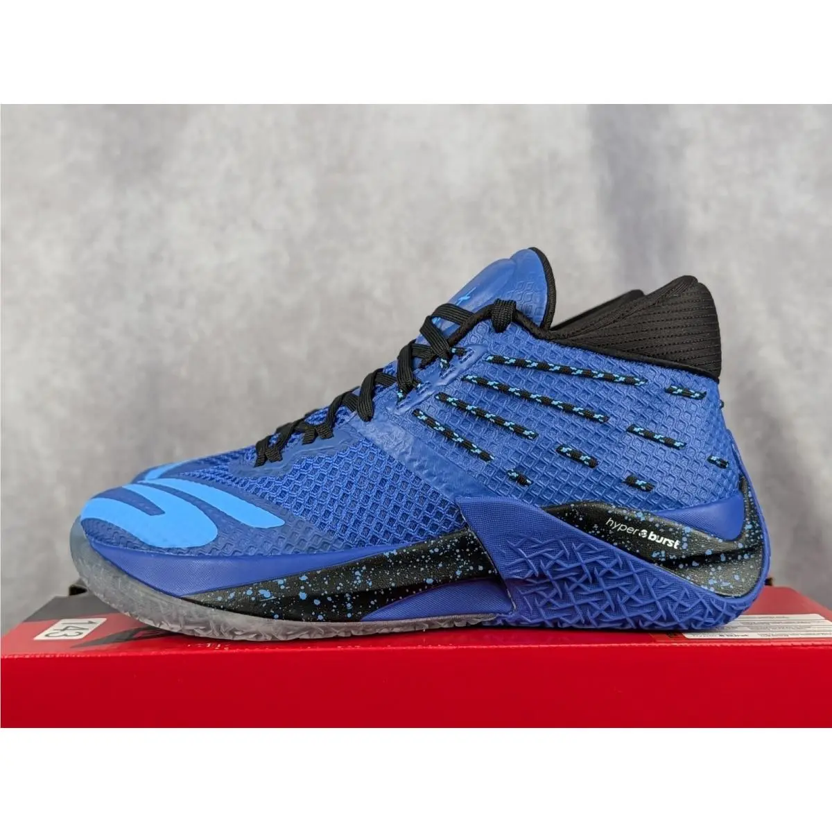 Skechers Skx Reign Mens Basketball Shoes Blue Black Hyper Burst 253020/BLBK 9.5
