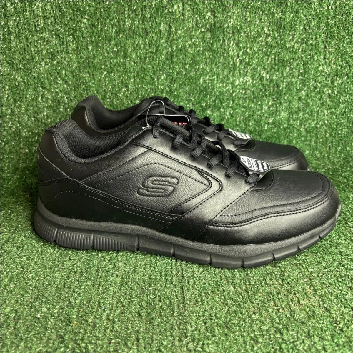 Skechers Nampa Work Slip Resistant Memory Foam Sneaker Black Mens Size 11