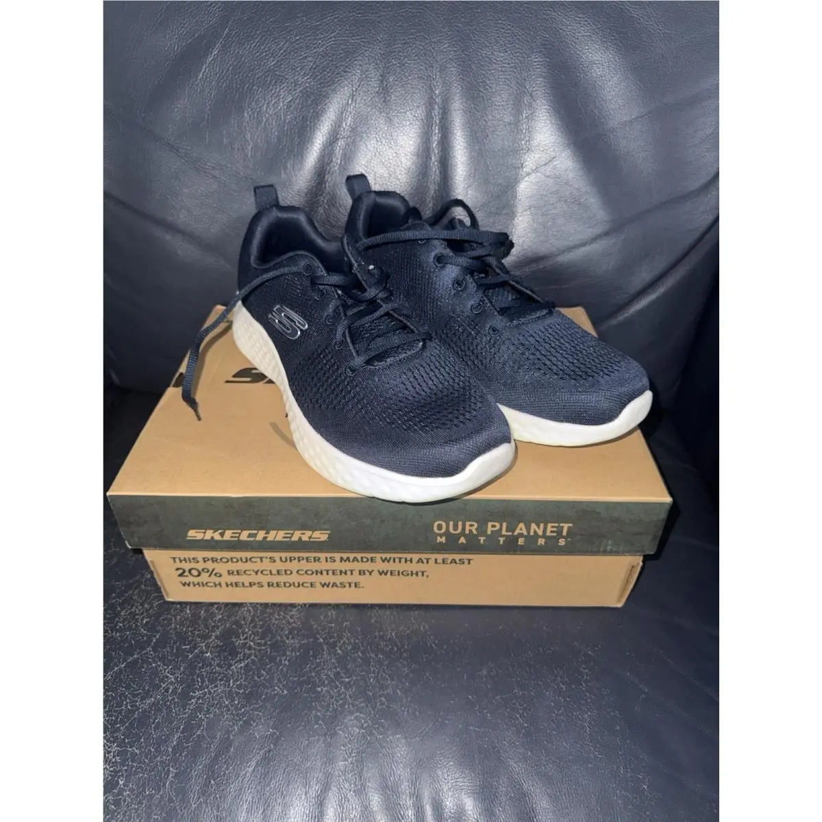 Skechers Edgeride Rekze Navy/white Mens Sneakers - Size 10.5 X-wide 232835WW