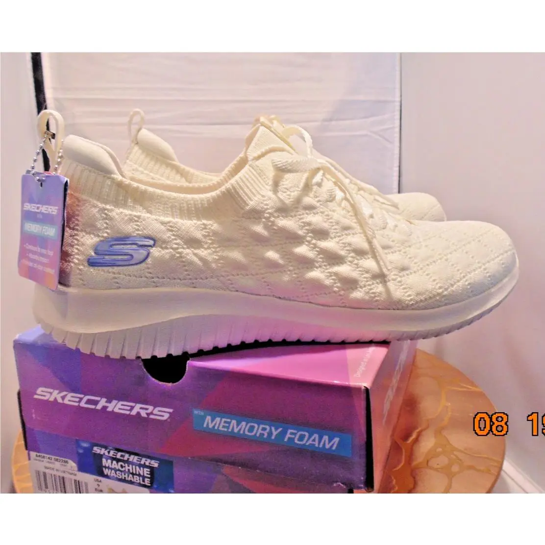 Skechers shoes - Skechers Air-Cooled Memory Foam - Memory Foam - Off White 0