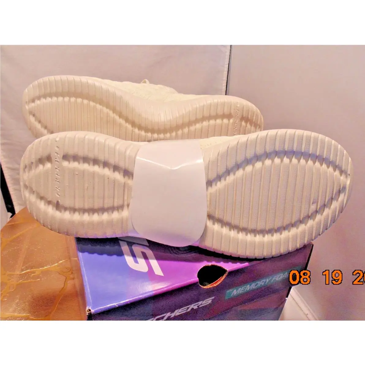 Skechers shoes - Skechers Air-Cooled Memory Foam - Memory Foam - Off White 5