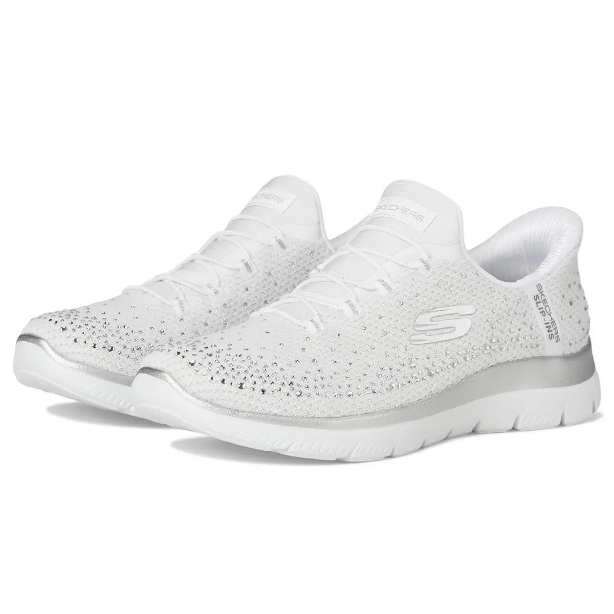 Skechers Women`s Summits-brilliant Shine Hands Free Slip-ins