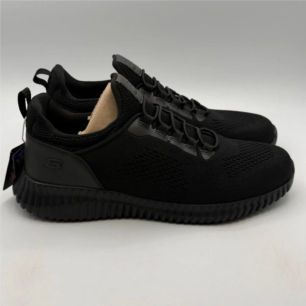 Skechers Cessnock Shoes Mens Size 11 Black Black Work 77188