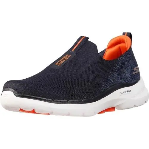 Skechers shoes - Skechers Go Walk 6 Stretch - navy and orange 0