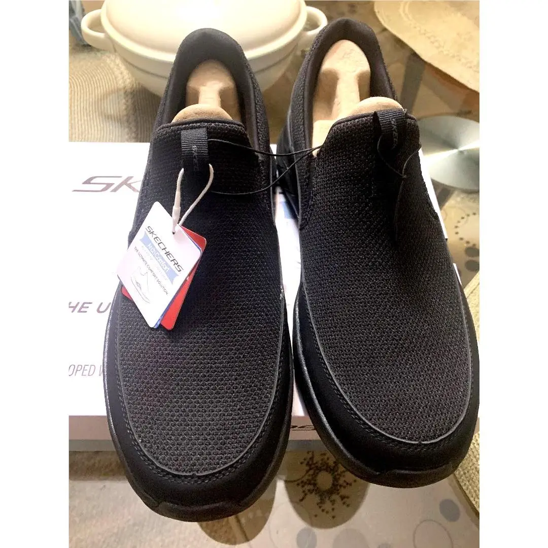 Skechers Men Arch Comfort Mesh Loafer Sneakers Size 11 Slip