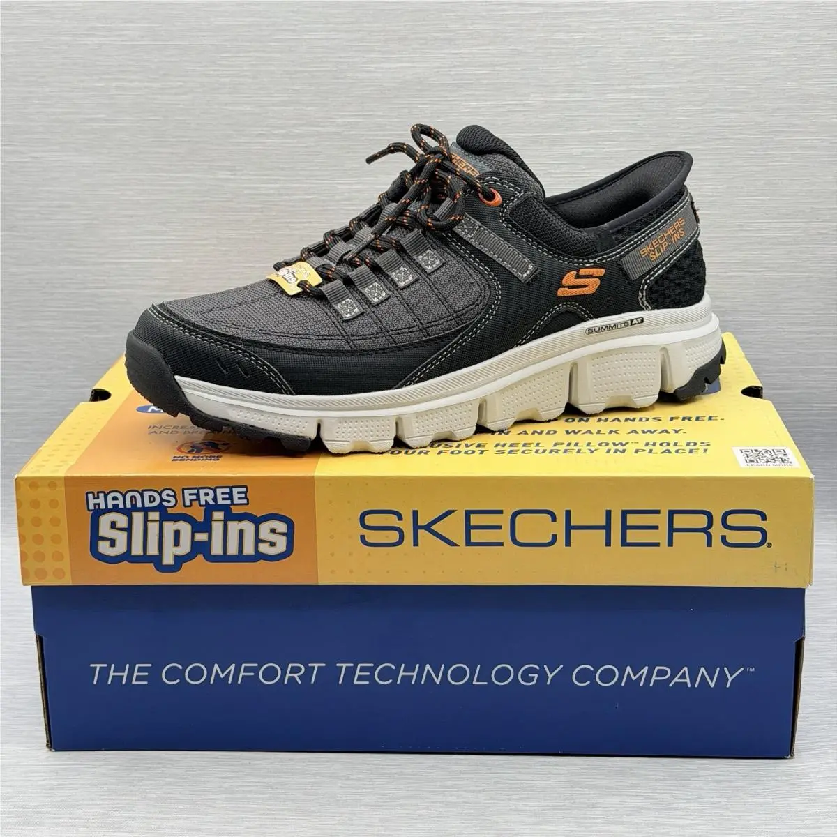 Slip Ins Summit AT Men`s 9 Relaxed Fit Wide Trail Shoes 237622 by Skechers