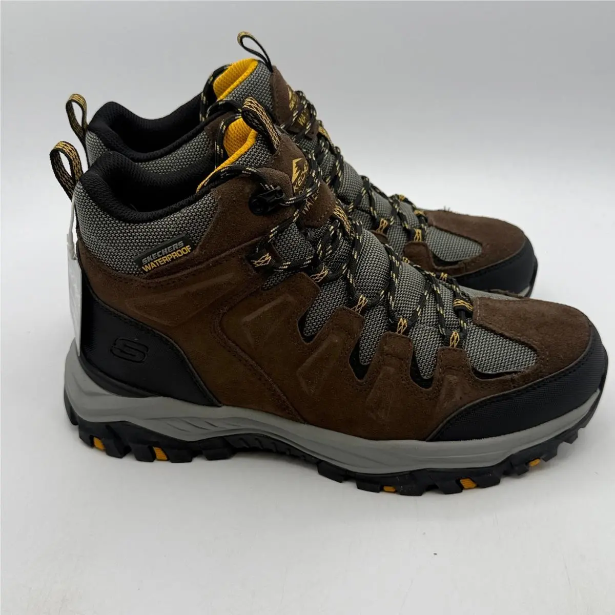 Skechers Rickter Branson Shoes Mens Size 8.5 Khaki Brown Hiking 204910/KHK