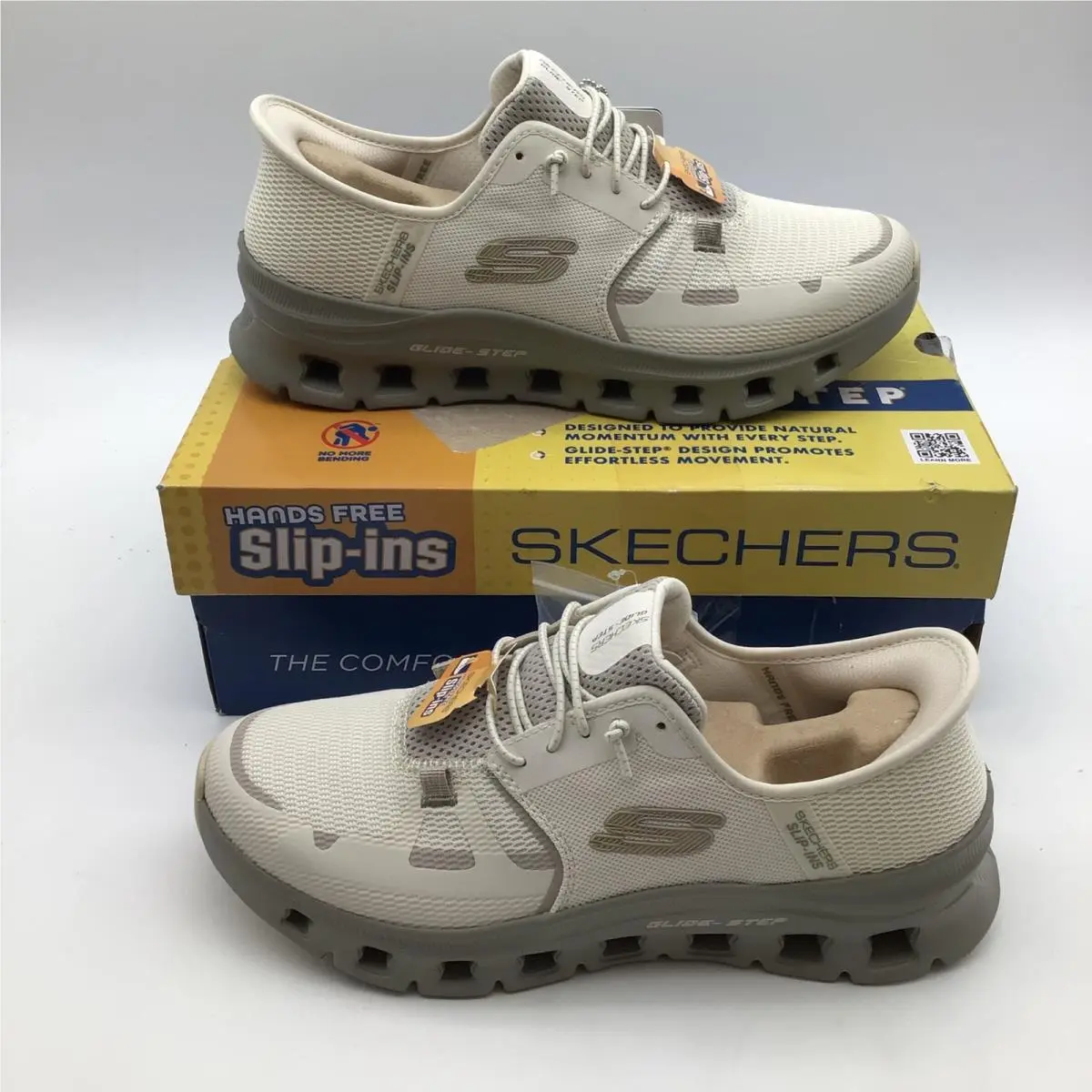 Skechers Hands Free Slip Ins Glide Step Pro Men Natural Sneakers Size 8