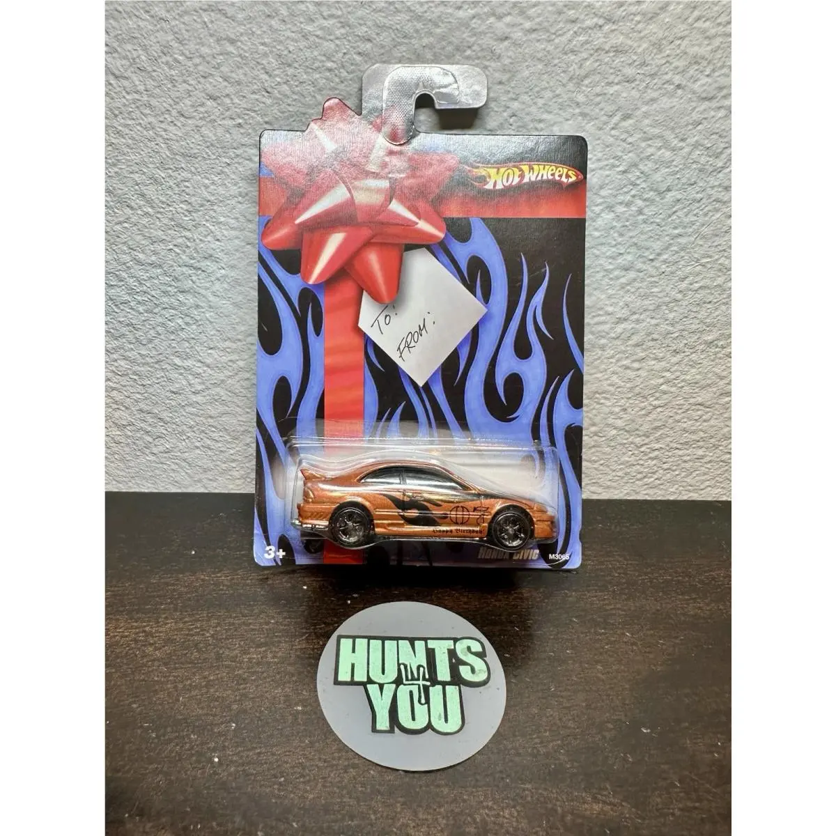 Hot Wheels Gift Card Series Honda Civic Orange Walmart Exclusive Htf