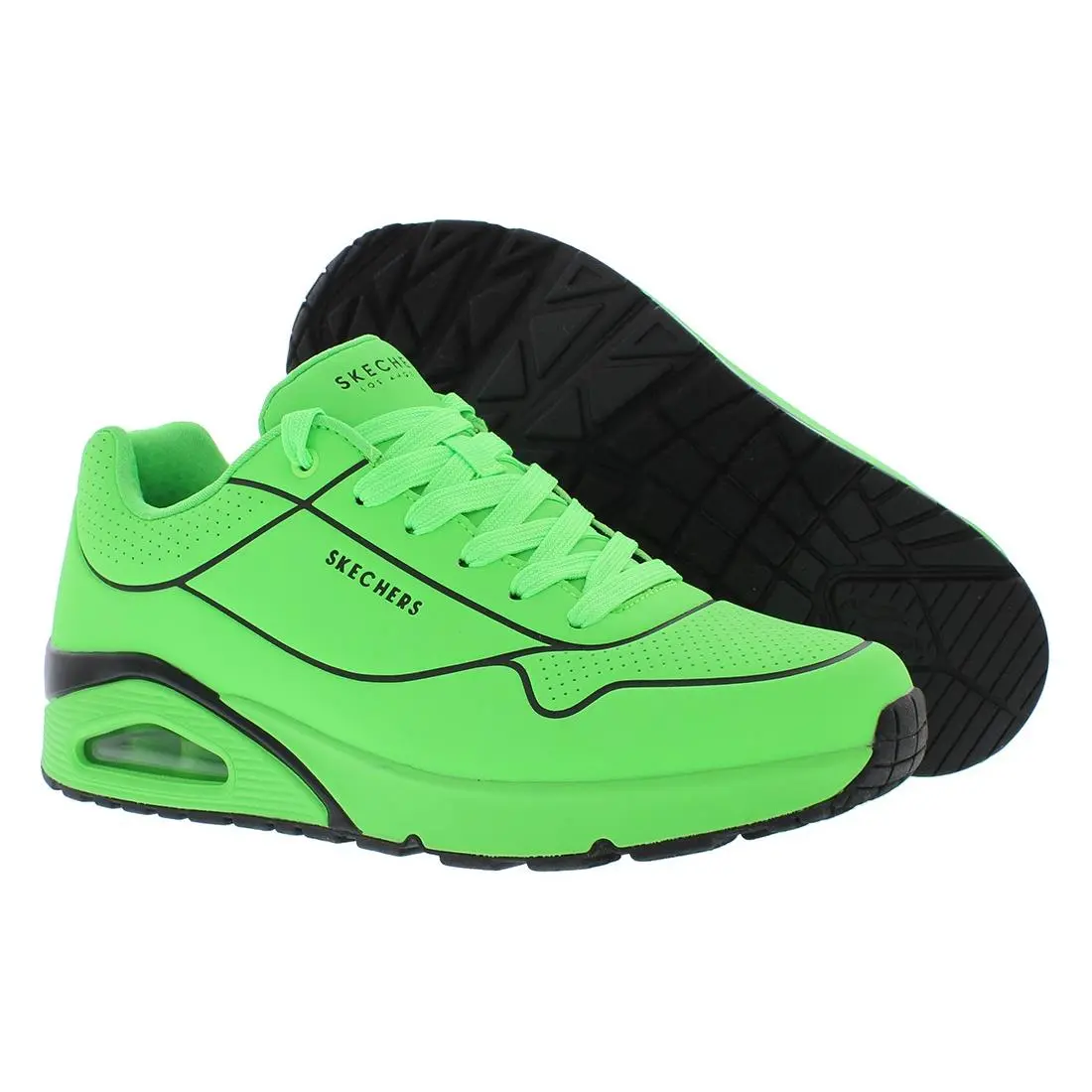 Skechers Uno Lin E Air Mens Shoes Size 8 Color: Lime/green